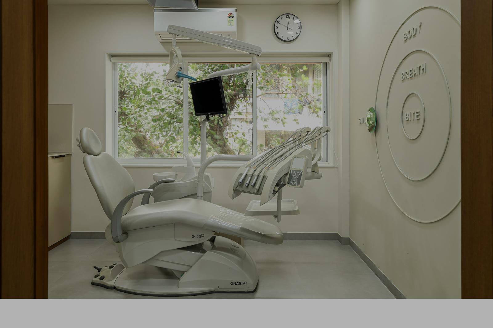 Brite Bite Clinic treatment room in Cumballa Hill, Mumbai